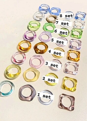 Set yüzükler 