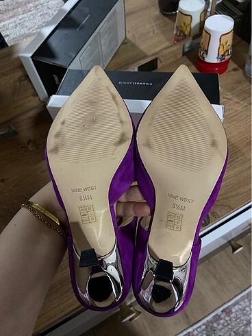 39 Beden mor Renk Nine West Topuklu Ayakkabı
