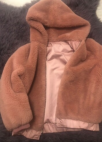 Zara kız çocuk peluş mont