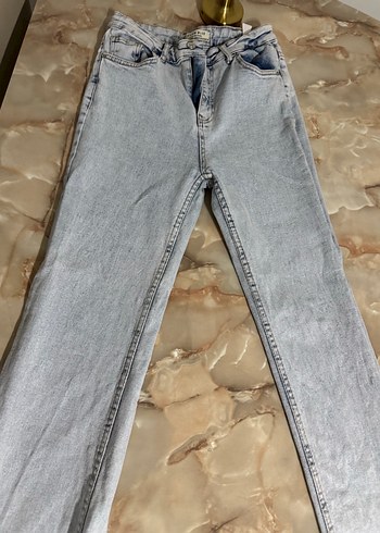 Gri Regular Fit Kadın Denim Pantolon