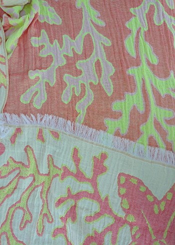 Renkli Mercan desenli Buldan peştemali - Görsel 2