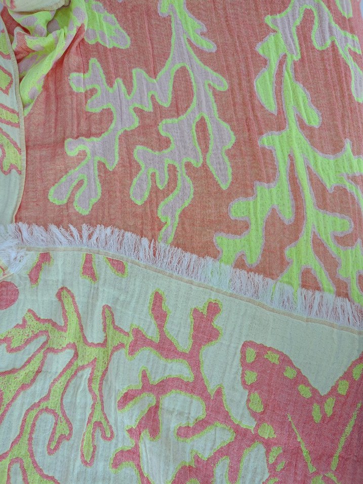 Renkli Mercan desenli Buldan peştemali - Görsel 2