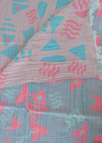 balık desenli dokuma Buldan peştemali - Görsel 2