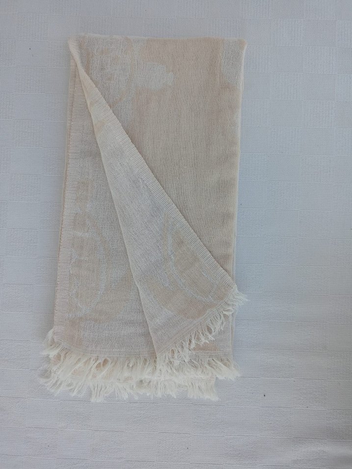 Bej dokuma Buldan peştemali - Görsel 2