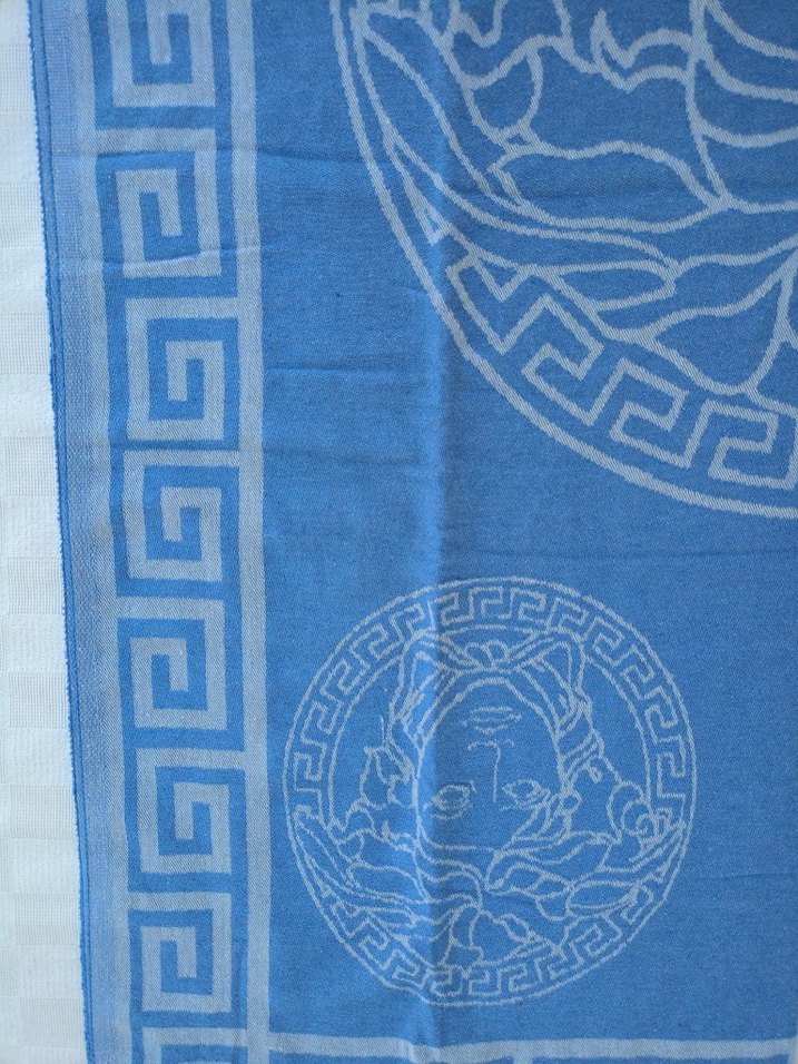 Mavi Gri Desenli Erkek Buldan peştemali - Görsel 4