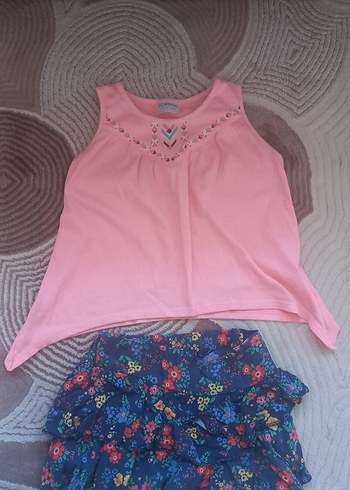 Kolsuz Pembe Nakışlı Bebek Kız Takımı
