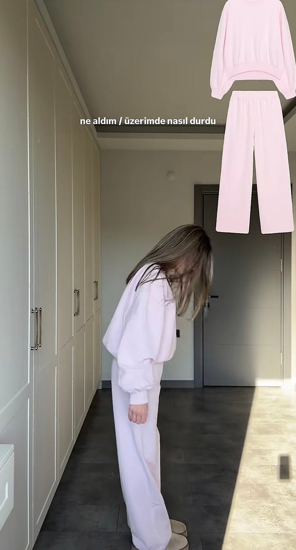 Zara Pembe Eşofman Takımı — görsel 6/8