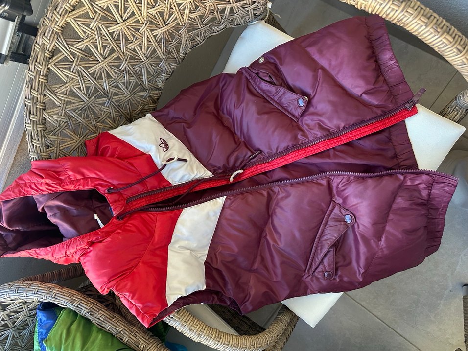 Bordo Kapüşonlu Kadın Şişme Yelek - Görsel 2