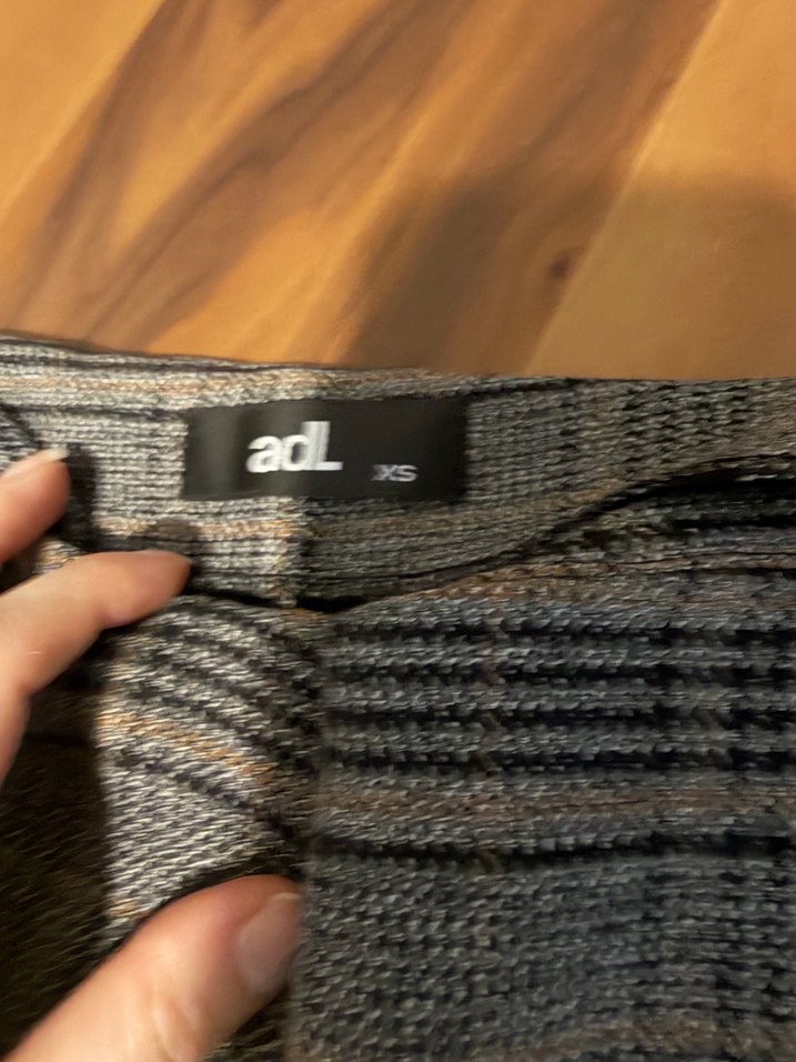 Gri Kareli Kemerli Kadın Kumaş Pantolon - Görsel 5