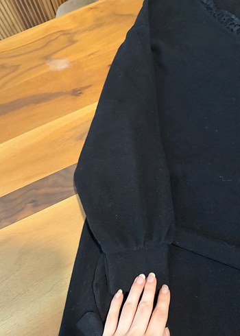 Siyah Kemerli kışlık elbise - Görsel 2