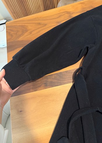 Siyah Kemerli kışlık elbise - Görsel 3