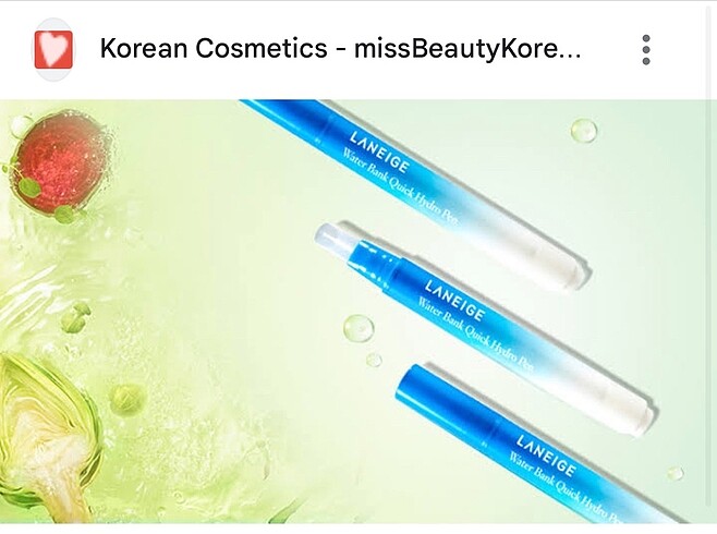 LANEIGE Kore markası quick hydro pen - yanınızda