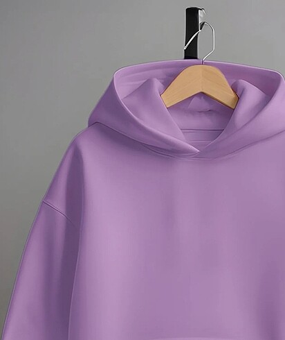 AMINA oversize mor sweatshirt - S/M beden yazmakla birlikte L ha