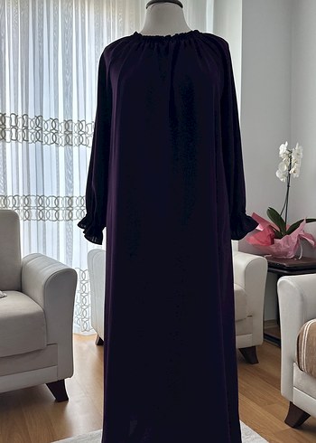 Uzun Mor Gotik Salaş Elbise