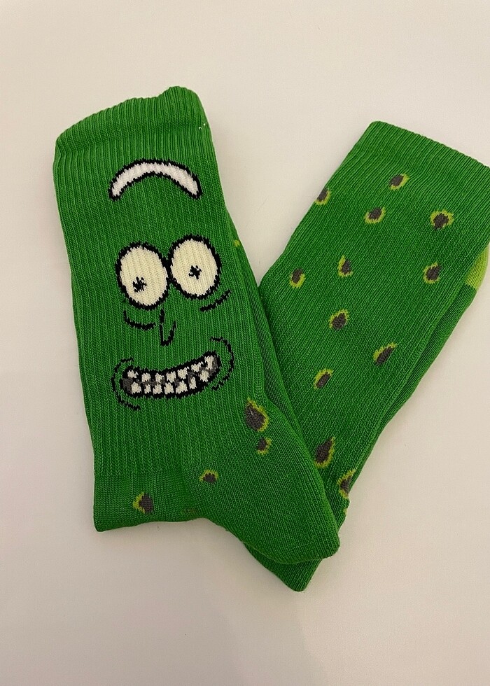 Pickle Rick çorap - Görsel 3