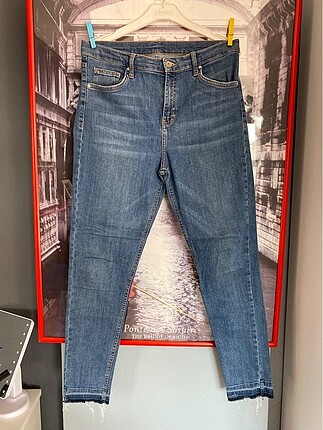 Yüksek bel jean pantolon
