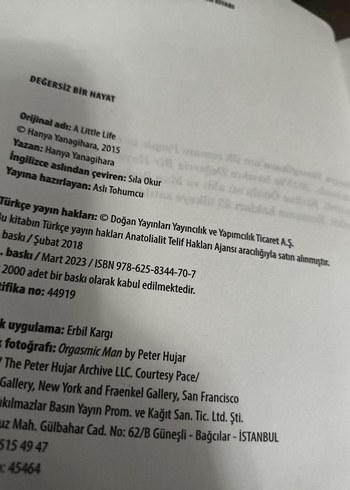 Değersiz Bir Hayat - Hanya Yanagihara - Görsel 5