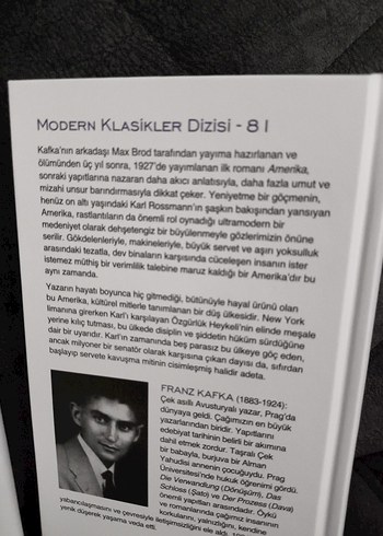 Beden Franz Kafka - Amerika Ciltli