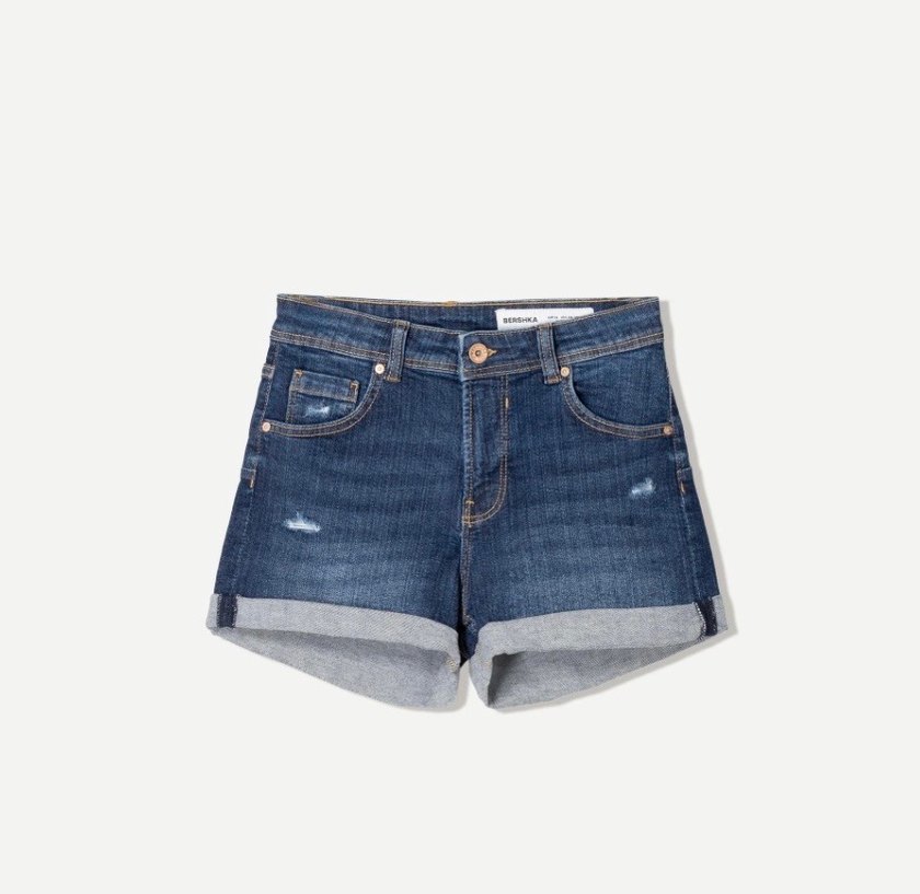 Bershka Kısa Denim Şort - Görsel 2