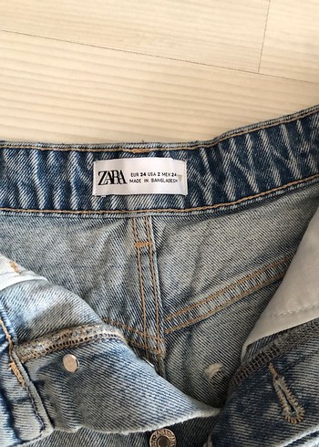 Zara jean şort - Görsel 6