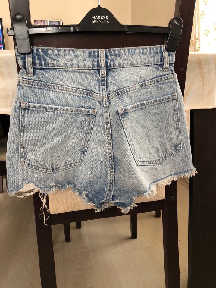 Zara jean şort - Görsel 4