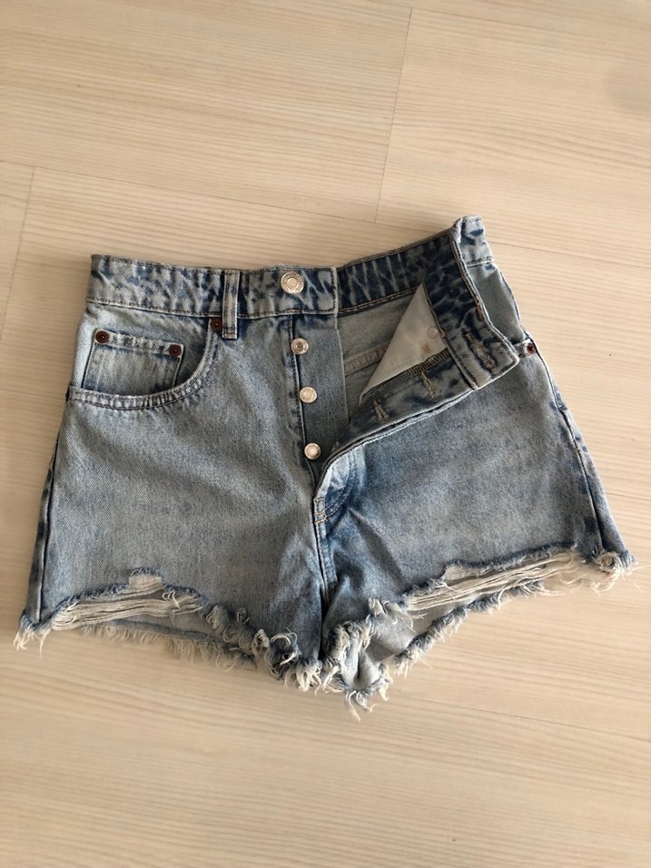 Zara jean şort - Görsel 3