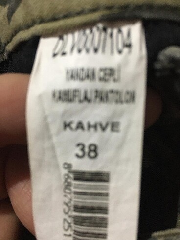 m Beden Kamufulaj pantolon
