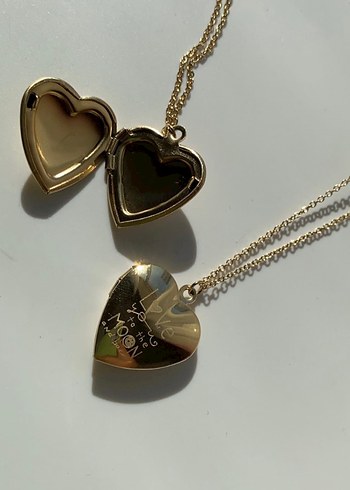 Vintage Altın Renkli Kitap Kolye - Görsel 2