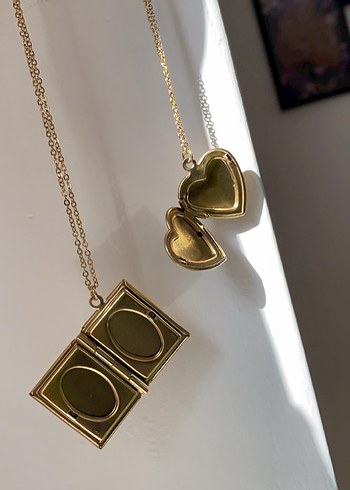 Vintage Altın Renkli Kitap Kolye - Görsel 3