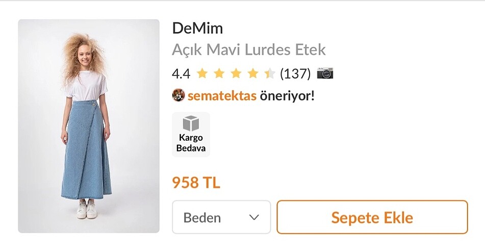 diğer Beden mavi Renk Pinterest kot etek