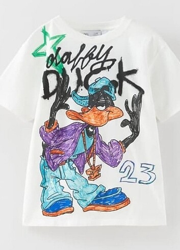 ZARA DAFFY DUCK © &? WARNER BROS BASKILI T-SHIRT