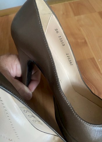 Bej Stiletto Topuklu Kadın Ayakkabı - Görsel 5