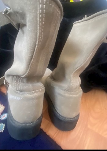 Bej Süet Tokalı Kadın çüzmeHARLEY DAVİDSON - Görsel 4