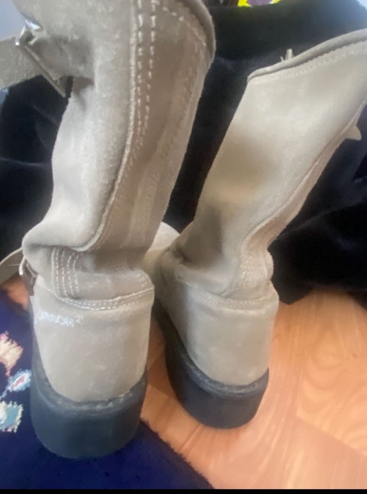 Bej Süet Tokalı Kadın çüzmeHARLEY DAVİDSON - Görsel 4