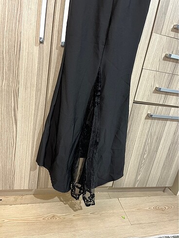 s Beden siyah Renk Hafif kuyruklu balık model elbise