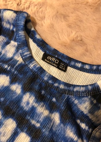 Lacivert Batik Desen Crop - Görsel 2