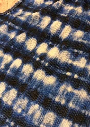 Lacivert Batik Desen Crop - Görsel 5