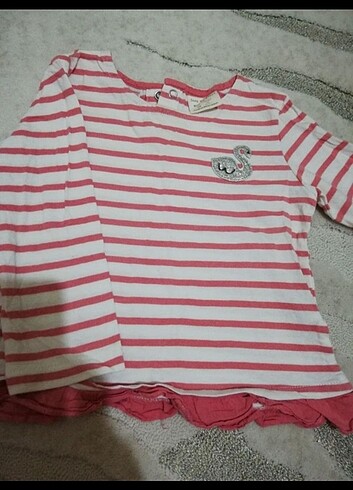 18-24 ay kız bebek zara uzun kollu tişört