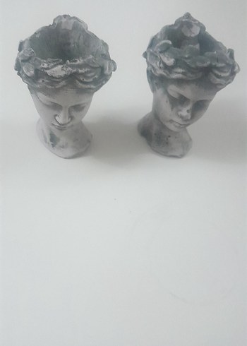 Gri Melek Figürleri saksı veya dekoratif mini boy - Görsel 2