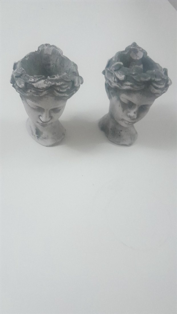 Gri Melek Figürleri saksı veya dekoratif mini boy - Görsel 2