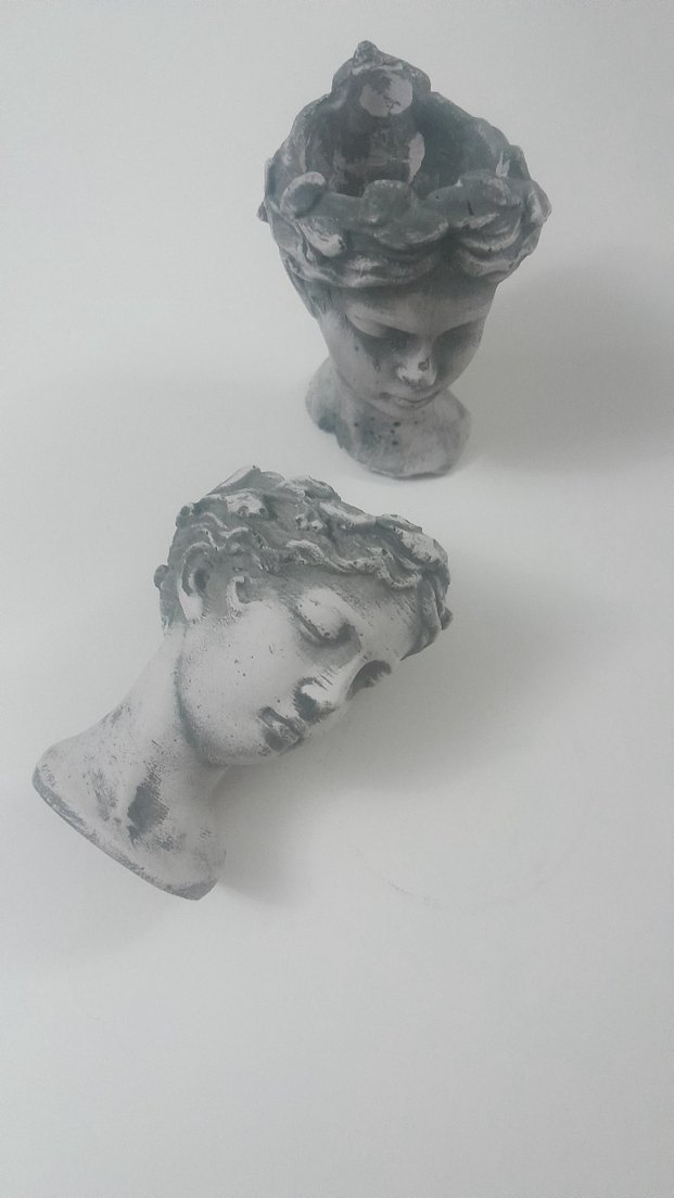 Gri Melek Figürleri saksı veya dekoratif mini boy - Görsel 4