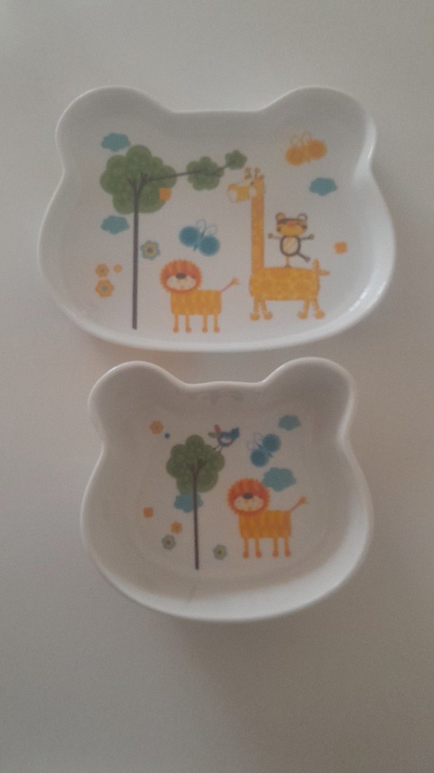 Beyaz Renkli Çocuk Tabak Seti - Görsel 2