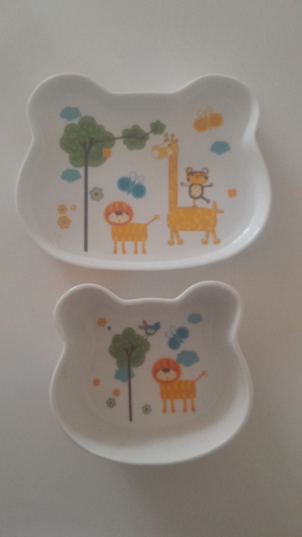 Beyaz Renkli Çocuk Tabak Seti - Görsel 3