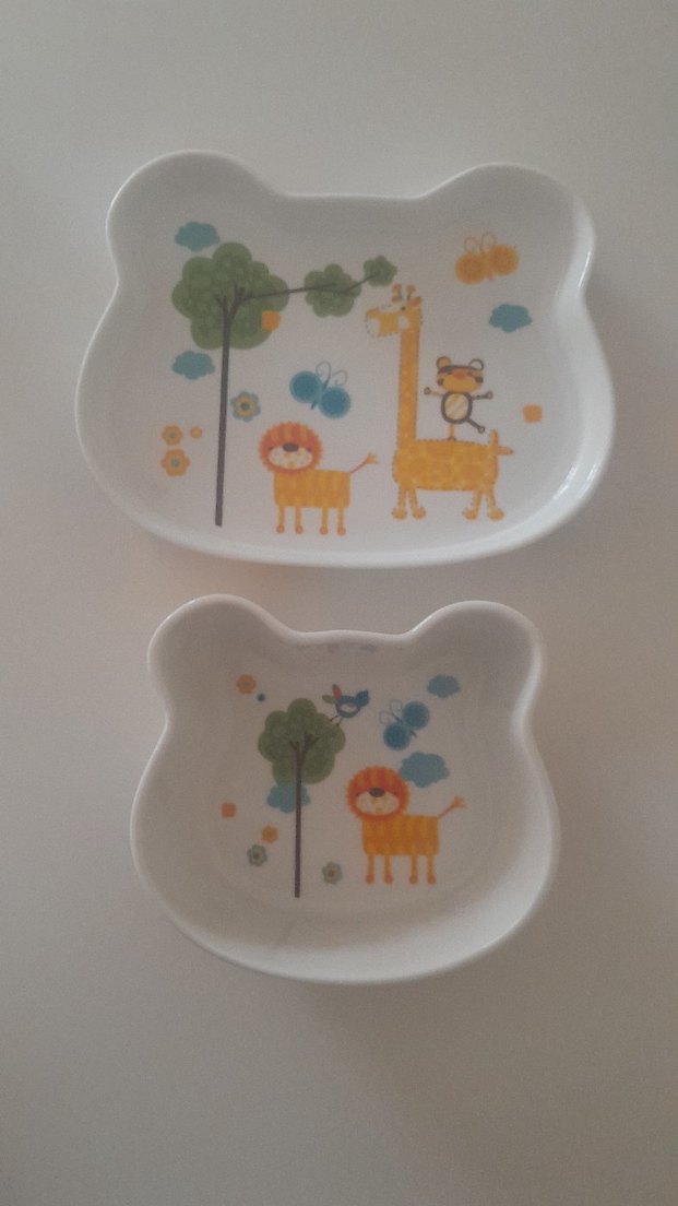 Beyaz Renkli Çocuk Tabak Seti - Görsel 4