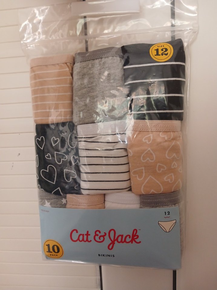 Cat & Jack kız çocuk 10'lu Mini Desenli Külot - Görsel 2