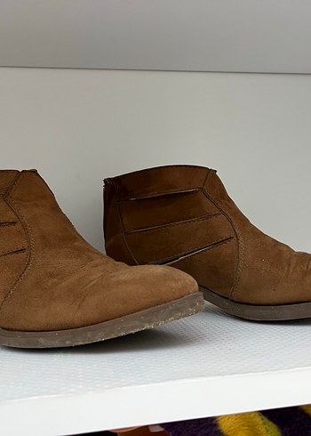 Kahverengi Süet Kadın Bot - Görsel 2