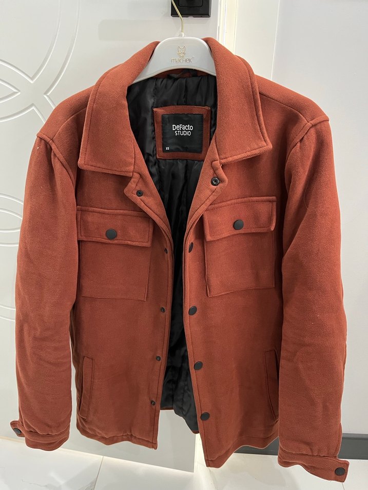 Düğmeli Kahverengi Erkek Süet Ceket - Görsel 2