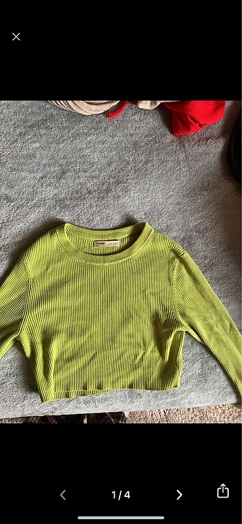 Pull and Bear Crop bluz