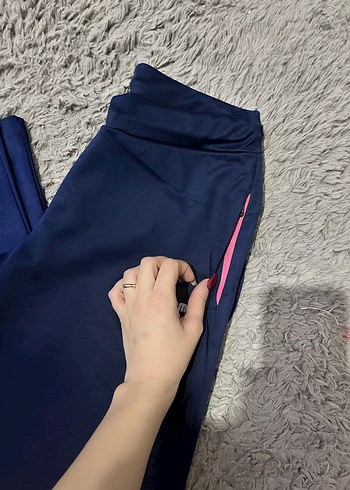 Hummel Lacivert Fermuarlı Sweatpant - Görsel 2