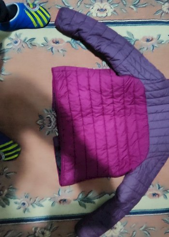 Mor Reebok Kadın Kapüşonlu Kışlık Mont - Görsel 3